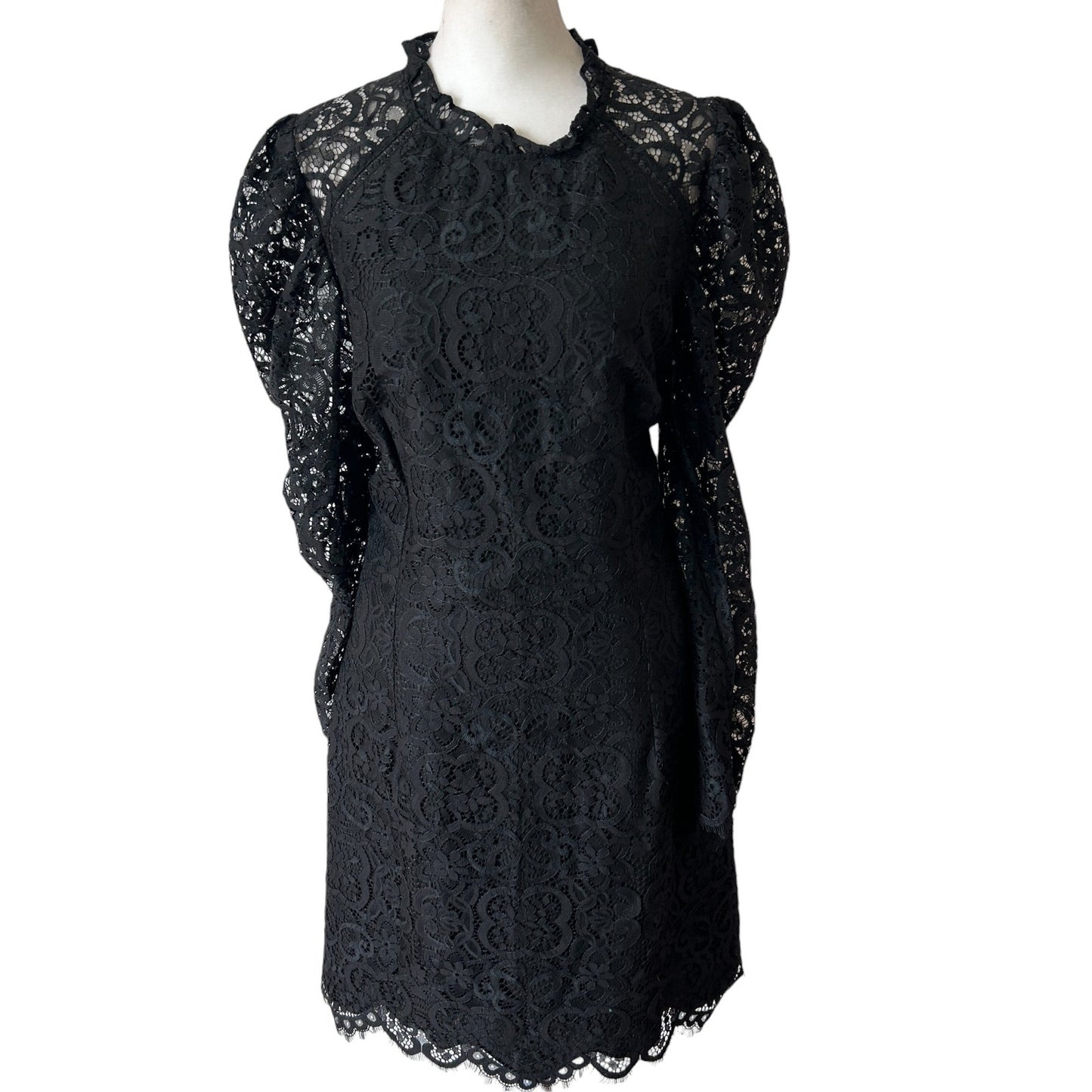 Lilly Pulitzer NWT $258 Averi Black Two Tone Carnival Lace Dress Women Size 10