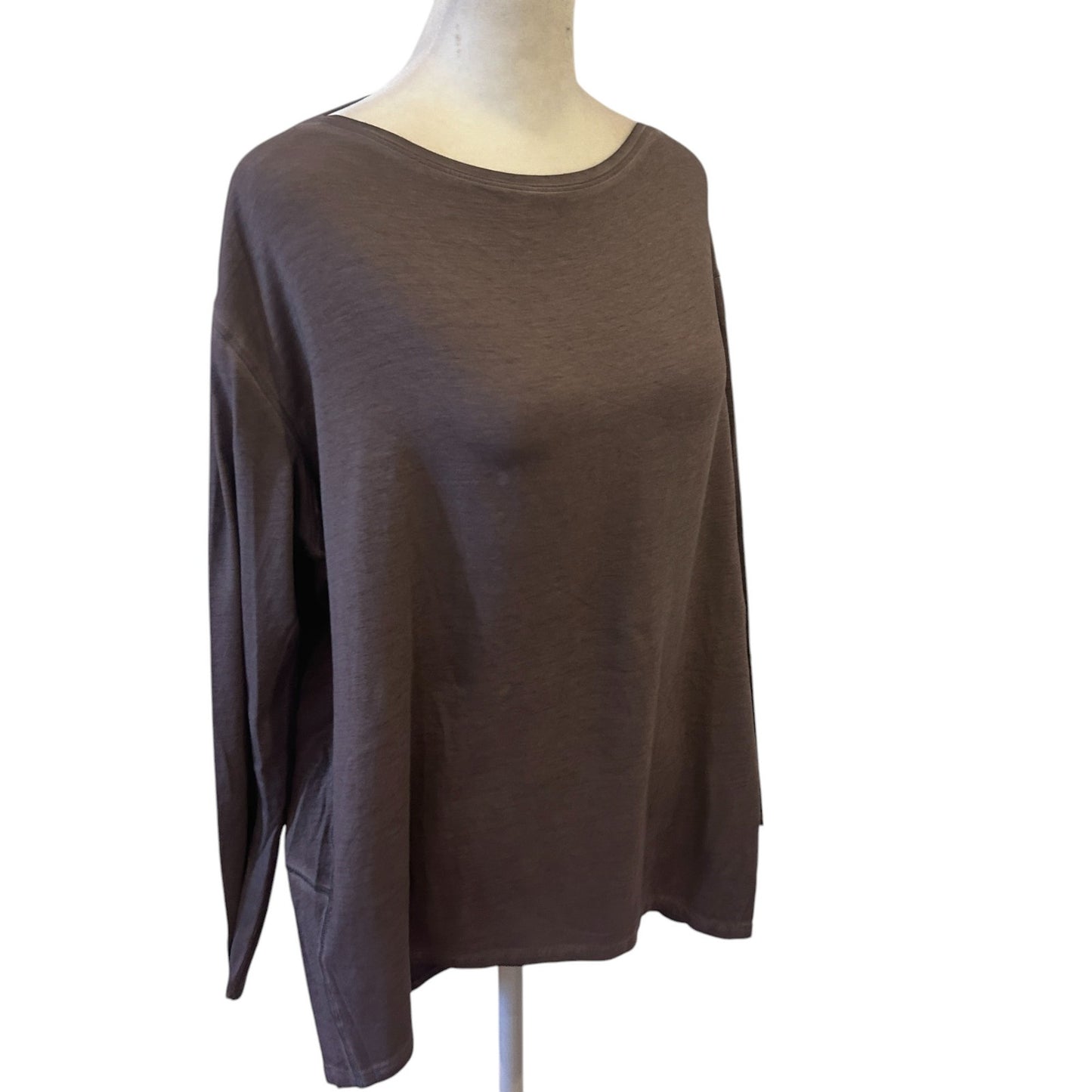 Lululemon NEW Gray Back In Action Long Sleeve Tee Pullover Womens Size 4 NWT