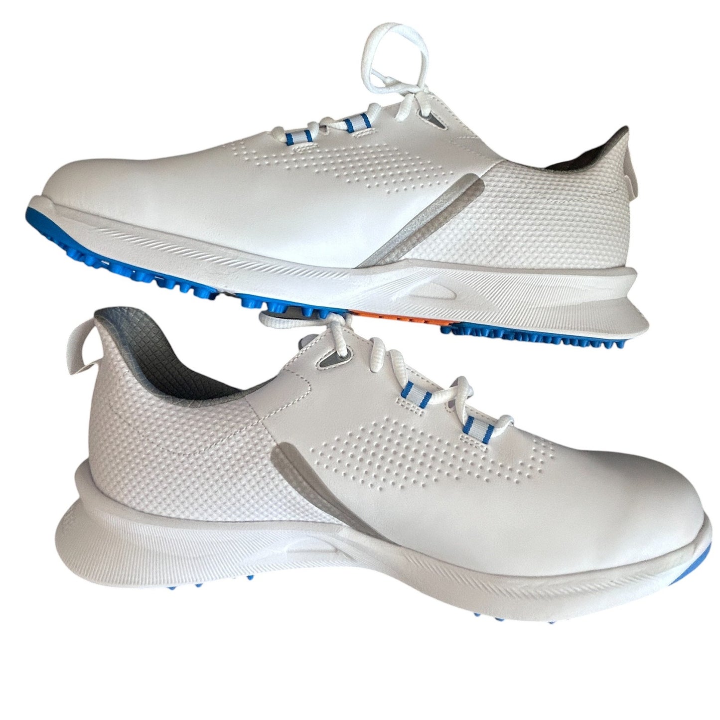 FootJoy Fuel Men's Golf Shoes 55440 White / Blue Size 10 Extra Wide NEW