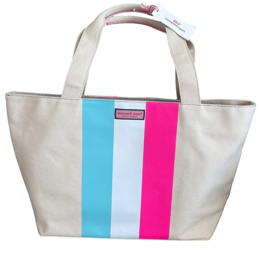 NEW Vineyard Vines Large Tri-Stripe Caicos Tote Bag