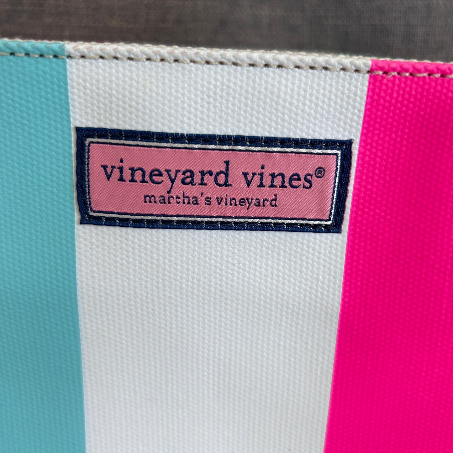 NEW Vineyard Vines Large Tri-Stripe Caicos Tote Bag