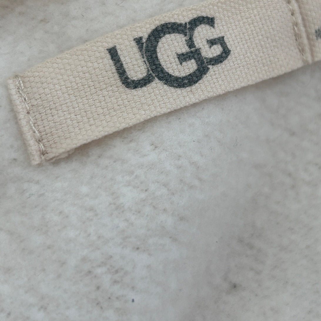 UGG Off-White Ivory Jersey Knit Open Cardigan Long Sleeve Wrap Womens Size Small