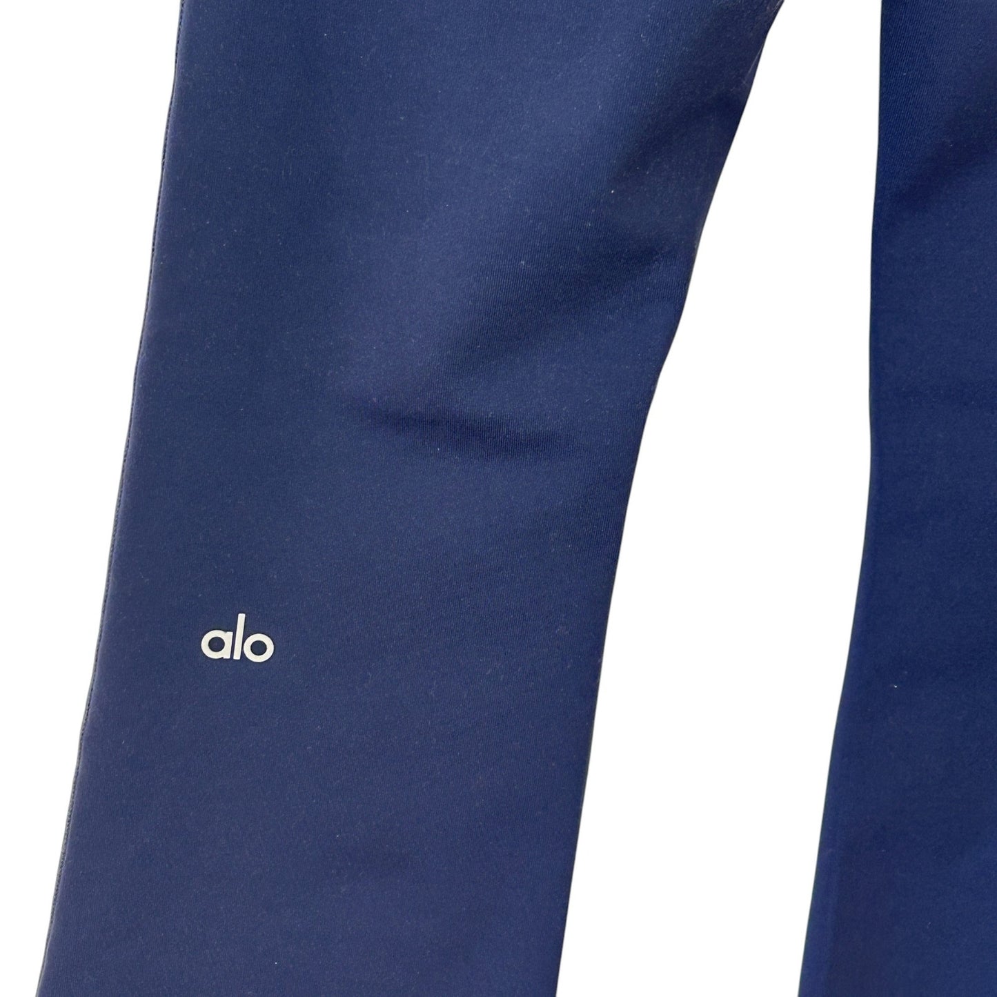 Alo Yoga NWT Navy Blue Airbrush High-Waist Flare Legging Womens Size Small NEW