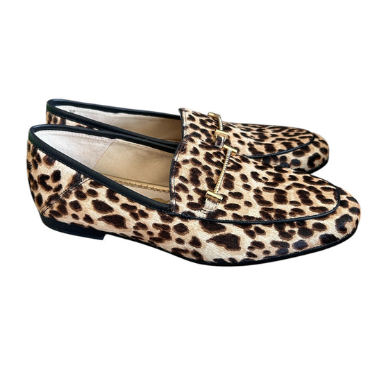 Sam Edelman Lior Leopard Print Calf Hair Loafers Womens Size 8 NEW