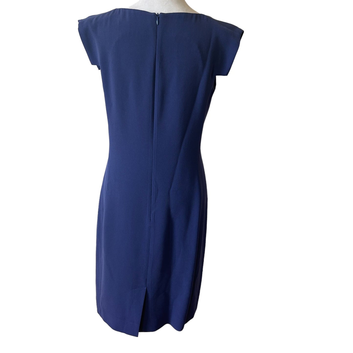 MM Lafleur The Sarah 7.0 Dress French Blue Knee Length Sheath Womens Size 4