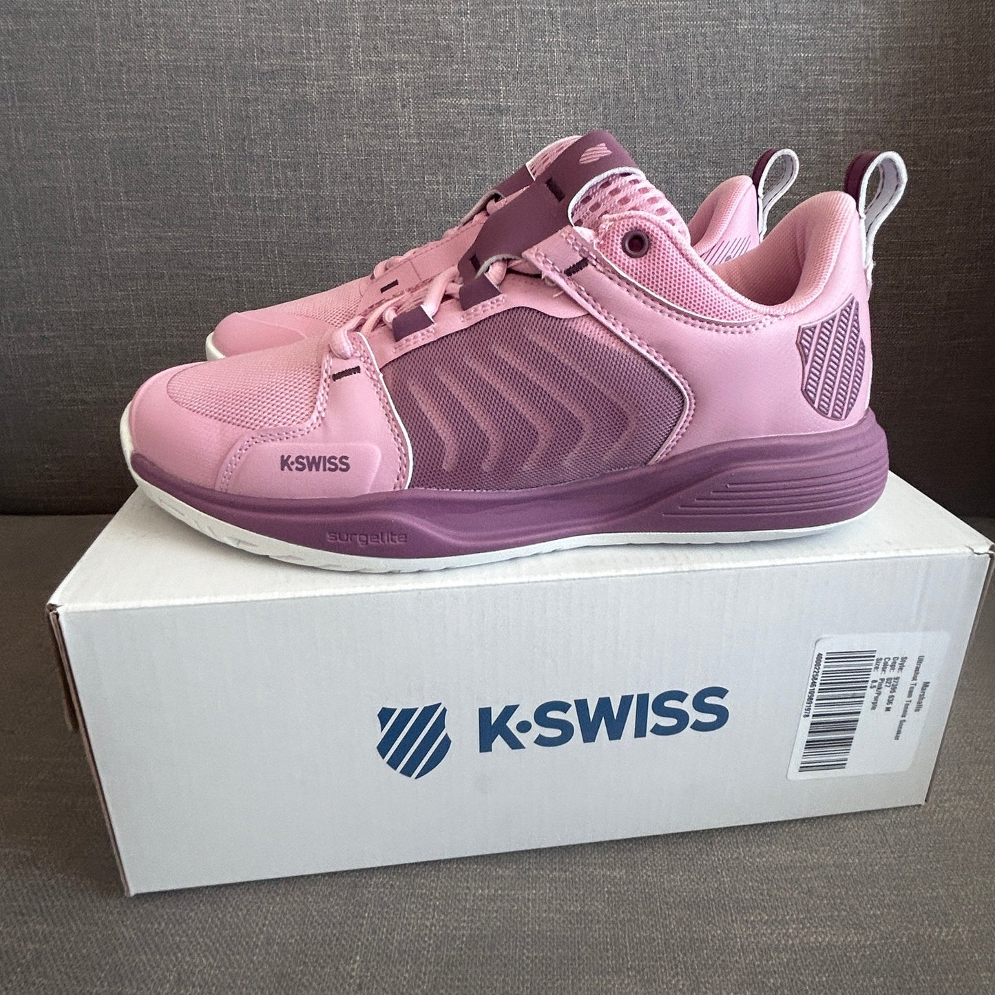 K-Swiss Ultrashot Team Pink Tennis Shoes Womens Size 8.5 New In Box