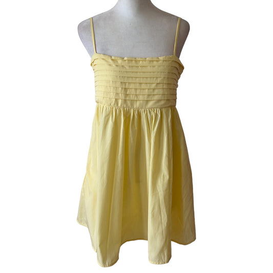 Mi Ami Yellow Mini Fit Flare Sundress Size Medium