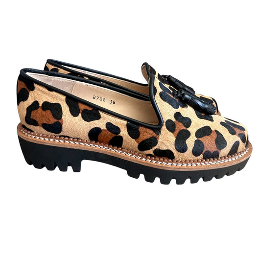 Jon Josef Lug Soled Tassled Loafer Gogo Leopard Womens Size 8 NEW IN BOX