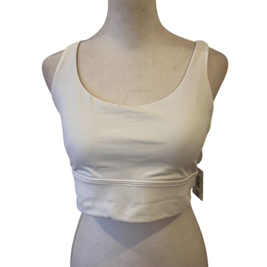 Lululemon NEW White Energy Longline Bra Sports Bra Womens Size 10 NWT