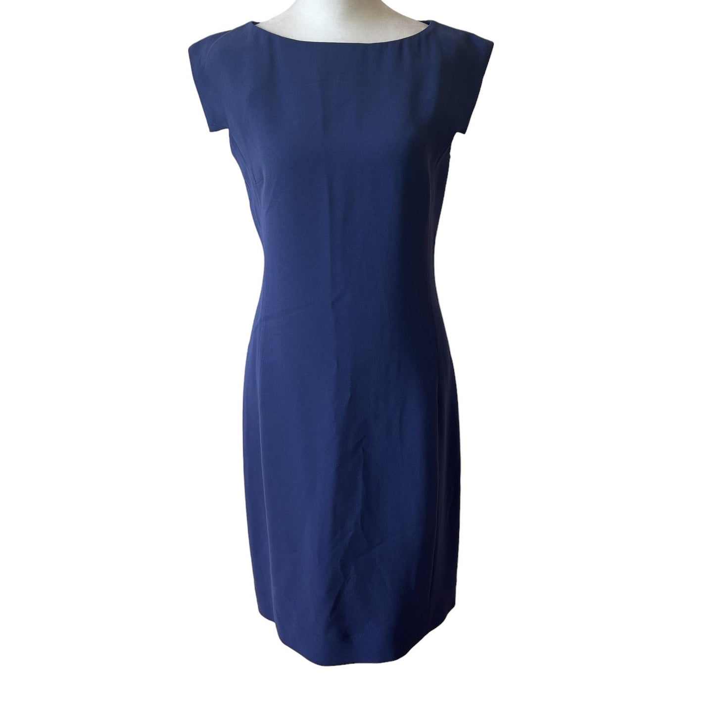 MM Lafleur The Sarah 7.0 Dress French Blue Knee Length Sheath Womens Size 4