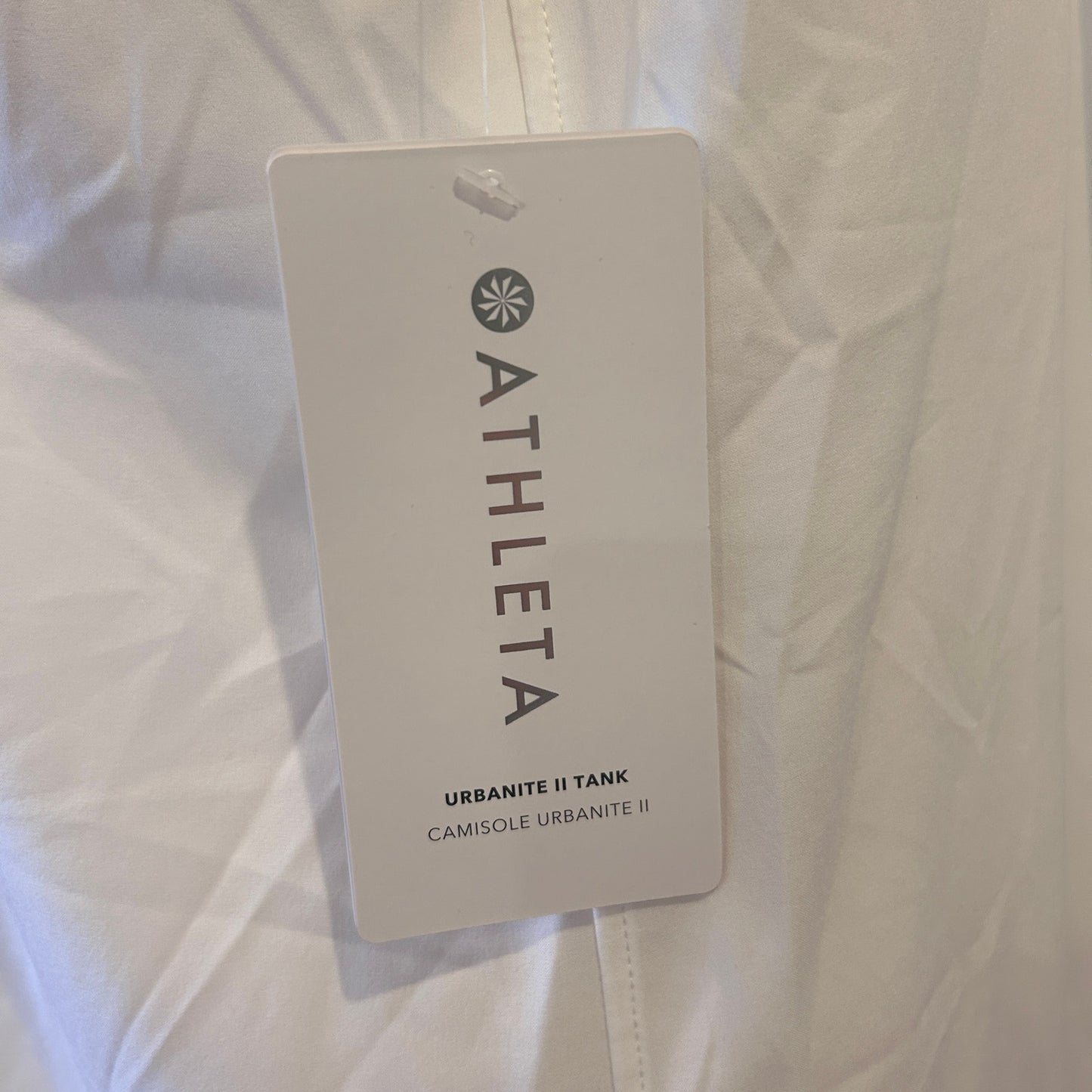 Athleta NEW White Urbanite II Tank Blouse Womens Size Small NWT