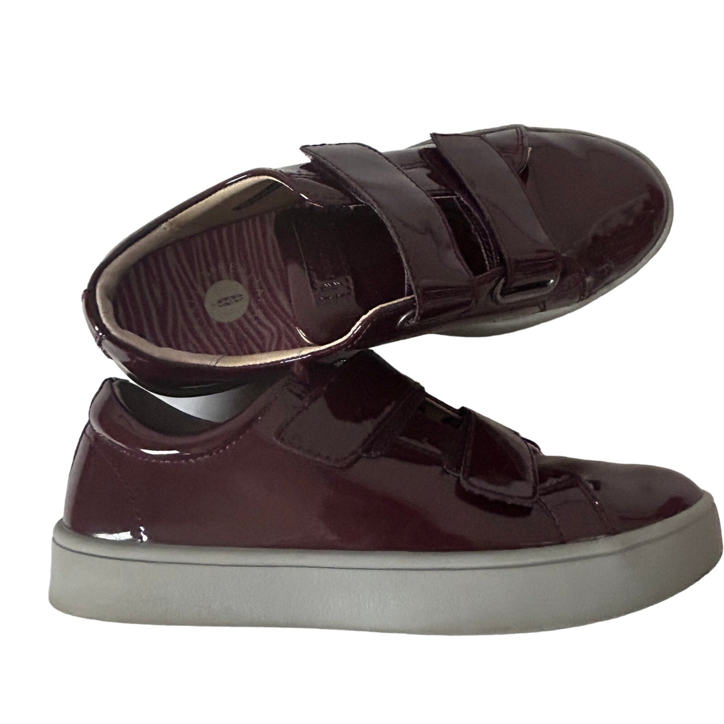 Revitalign Orthopedic Malibu Bella Burgundy Red Patent Sneakers Womens Size 5.5