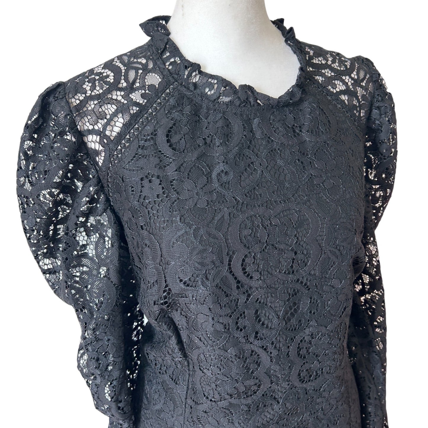 Lilly Pulitzer NWT $258 Averi Black Two Tone Carnival Lace Dress Women Size 10