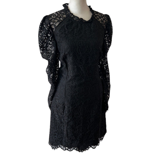 Lilly Pulitzer NWT $258 Averi Black Two Tone Carnival Lace Dress Women Size 10