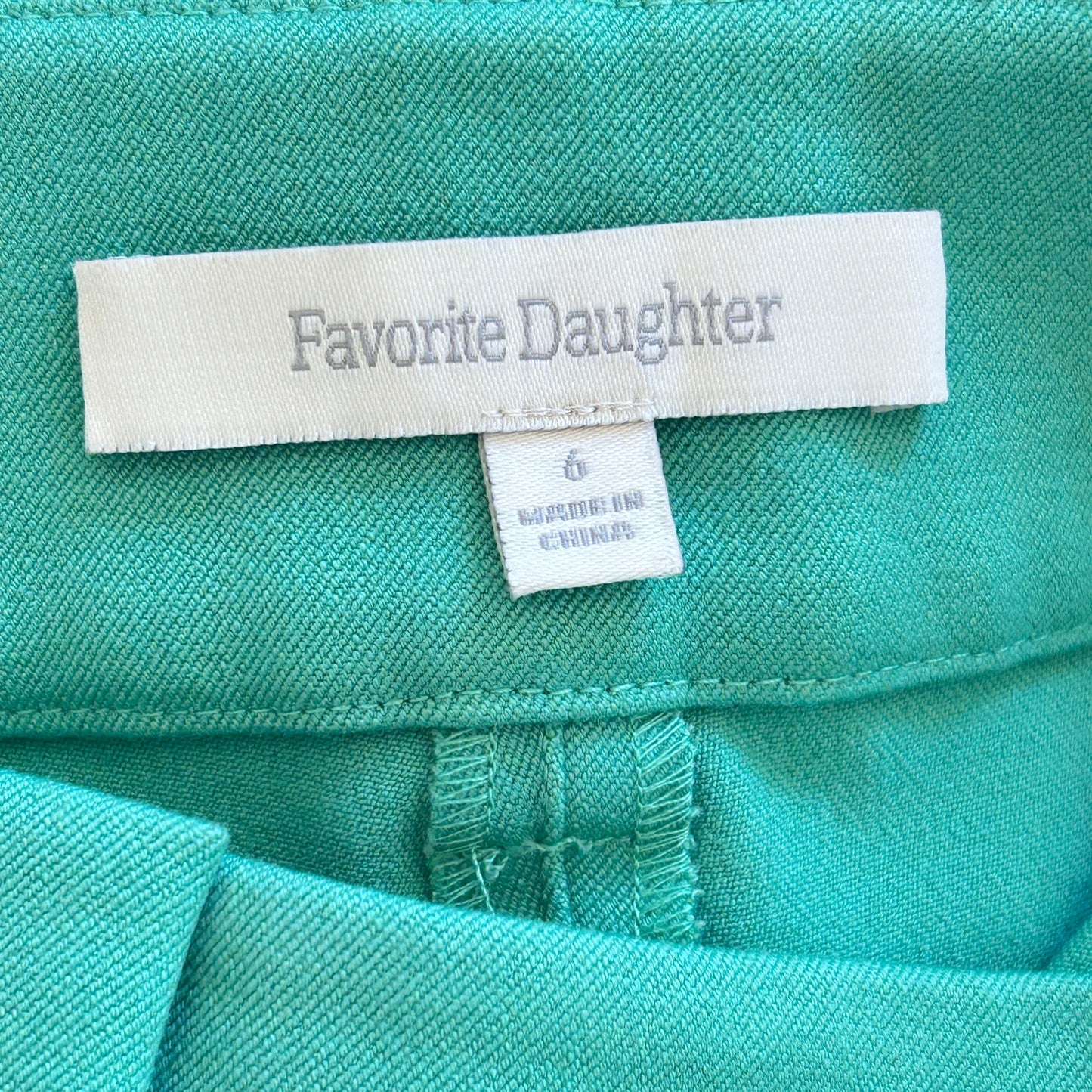 Favorite Daughter NEW The Favorite Pant Green House Women's Size 6 NWT