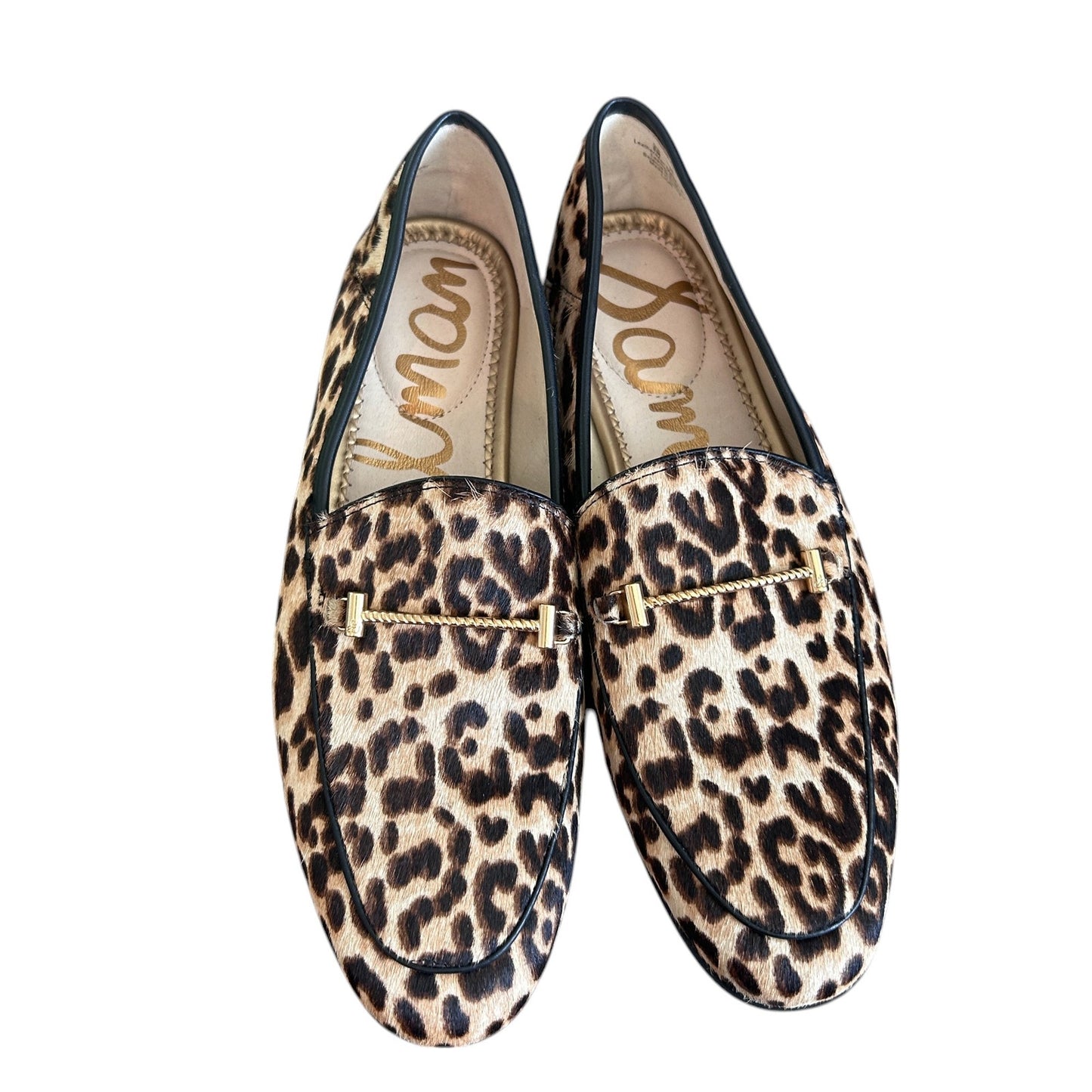 Sam Edelman Lior Leopard Print Calf Hair Loafers Womens Size 8 NEW