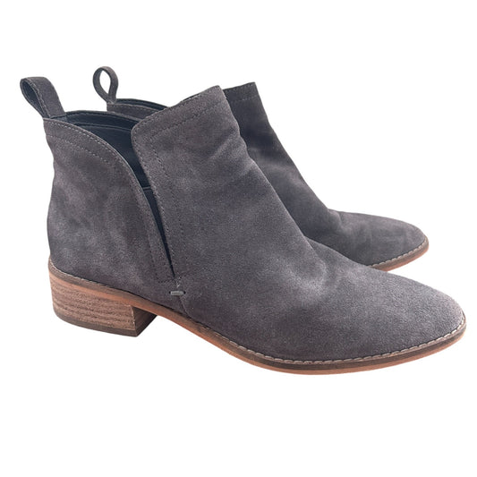 Dolce Vita Anthracite Suede Ankle Boots Gray Colt Womens Size 8