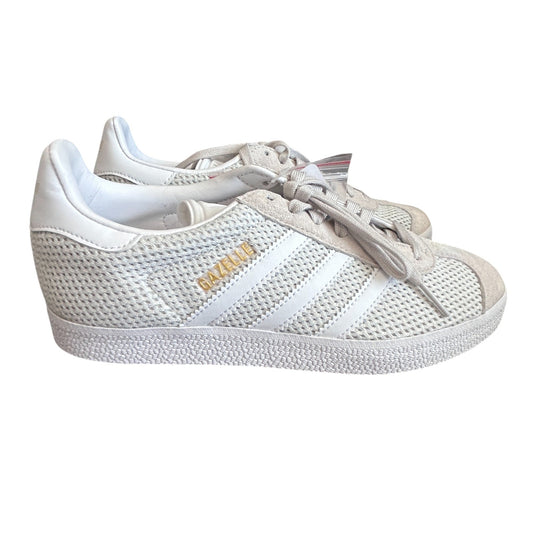 Adidas Gazelle Talc BB5178 White and Gold Sneakers Womens Size 7 New In Box