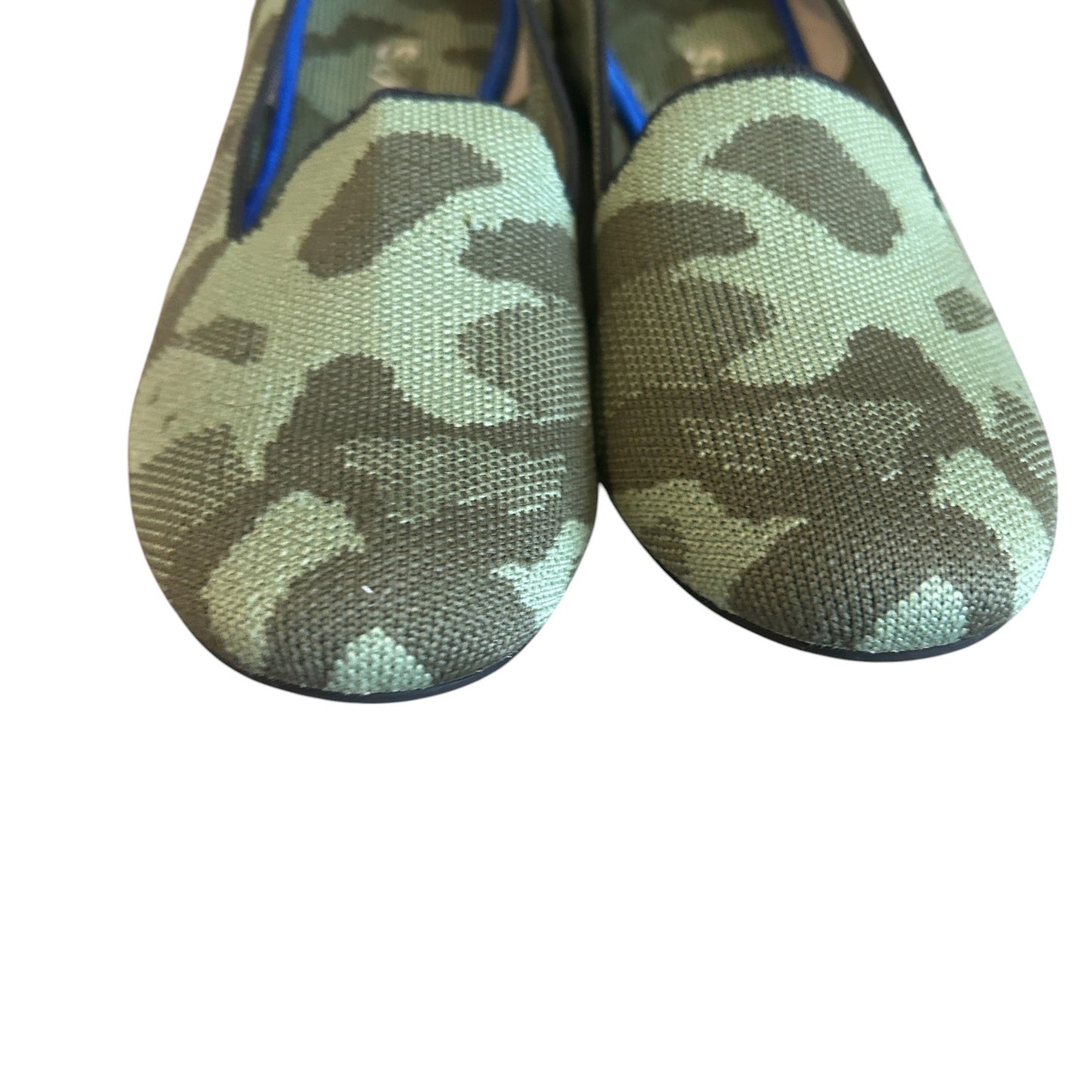 Rothy's The Loafer in Olive Camo Round Toe Slip On Flats Womens Size 8