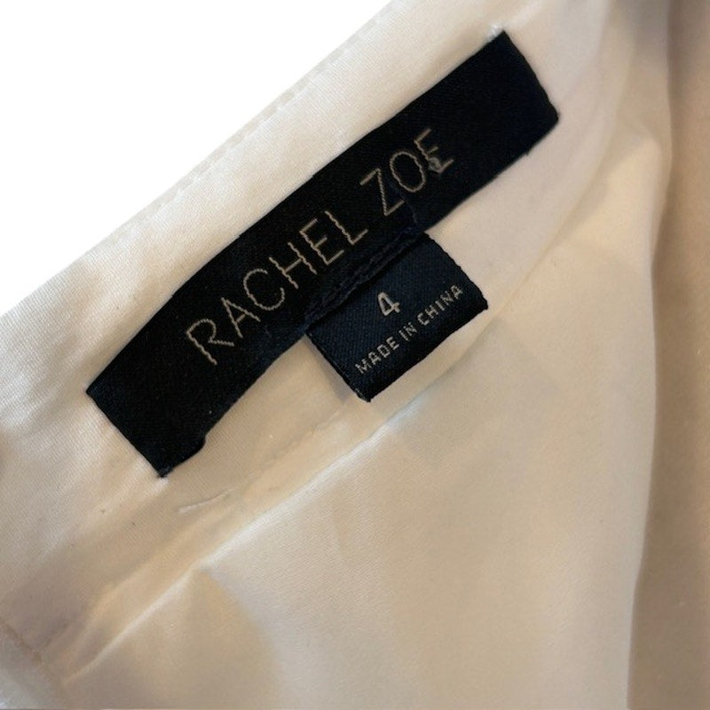 Rachel Zoe White Ruffled Short Skirt Womens Size 4